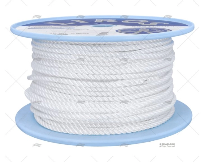 CORDAGE ACALABROT. LIROLEN 06mm BLANC 100m LIROS