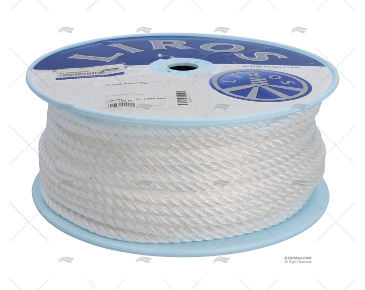 LINE ACALABROT. LIROLEN 08mm WHITE 100m LIROS