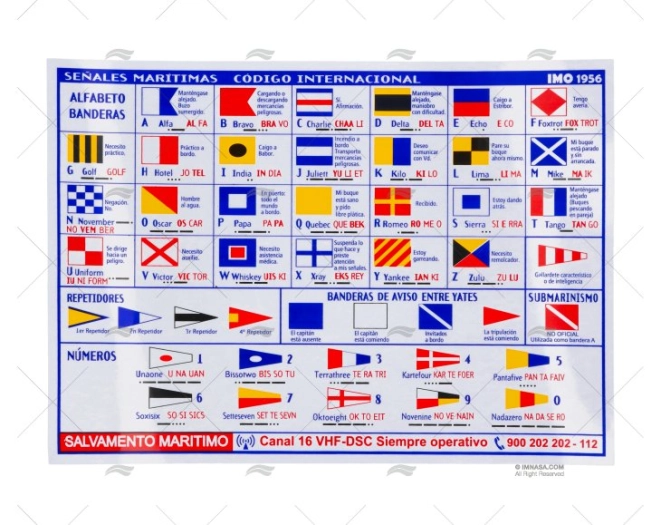 ADHESIVO SEÑALES MARITIMAS - SALV.MARIT.