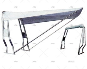 BIMINI TOP WHITE + S.S. 120X145X205