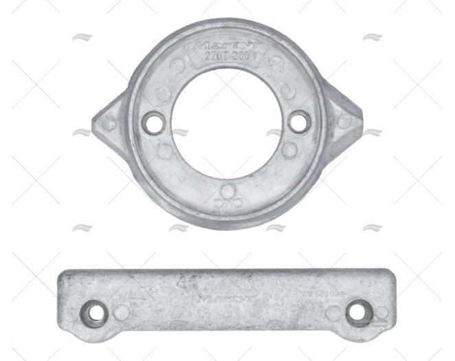 ANODA ALUMINIJSKA KOMPLET VOLVO 280 BEZ VIJAKA.