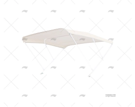 TOLDO 185x180x140 ALU BRANCO DOBRÁVEL 3 ARC. TESSILMARE