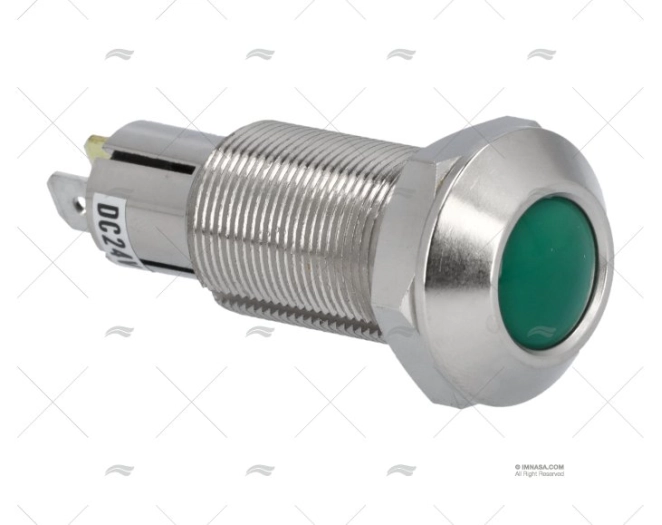LUZ INDICAÇÃO VERDE 12/24V