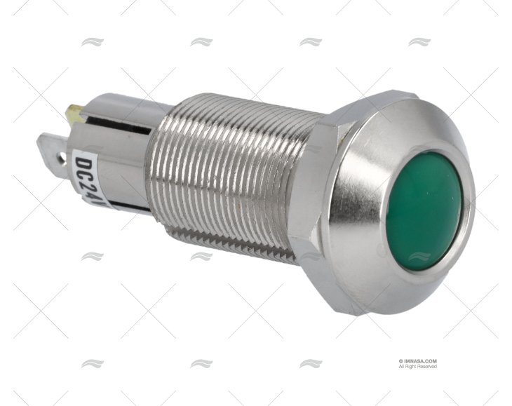 PILOT LIGHT GREEN 12/24V
