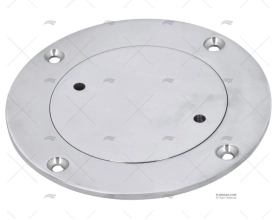 TAMPA REGISTO INOX 124mm EXTERIOR