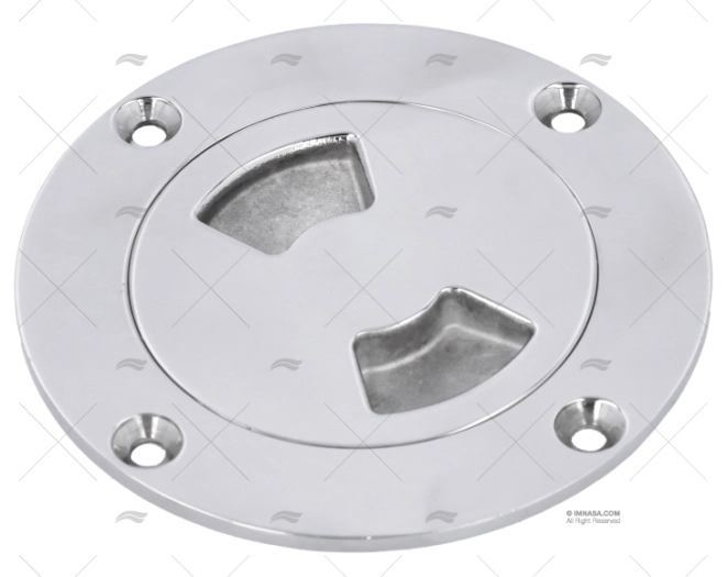 TAMPA REGISTO INOX 124mm EXTERIOR