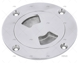 COPERCHIO PORTELLO DI ISPEZIONE INOX 124mm ESTERNO