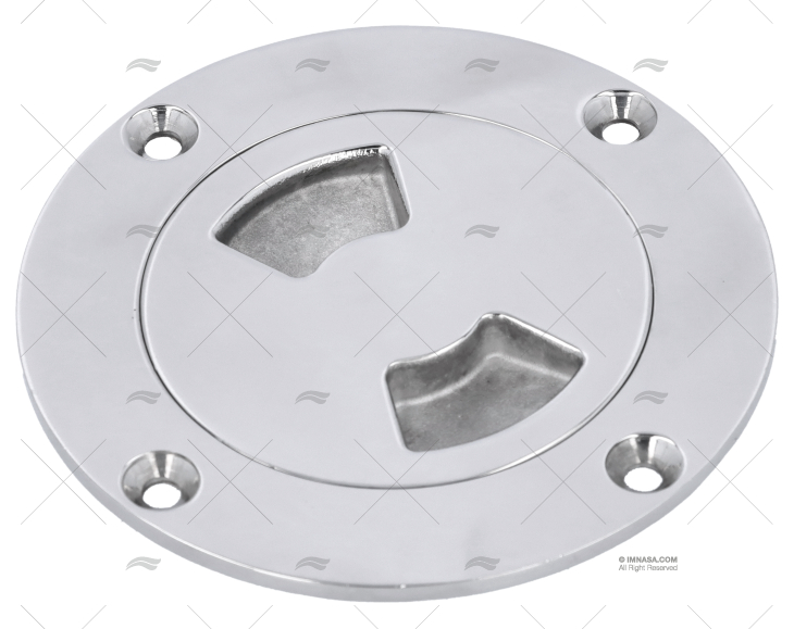 TAMPA REGISTO INOX 124mm EXTERIOR