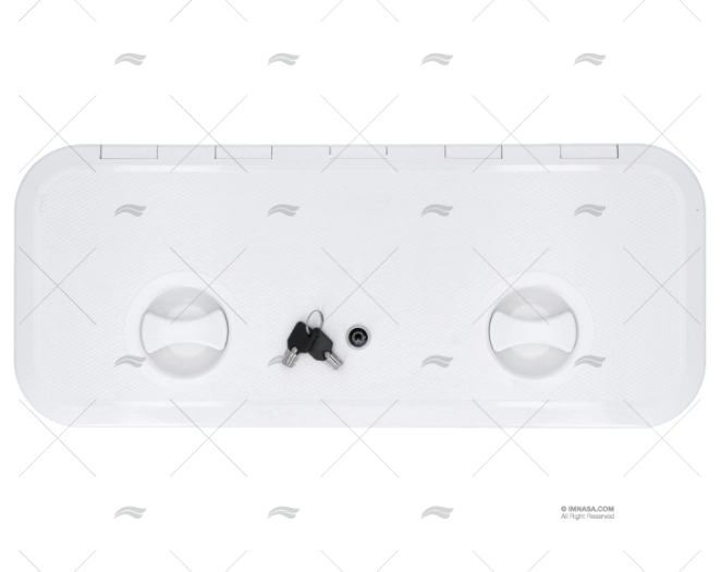 COPERCHIO 250x607mm BIANCO C/CHIAVE
