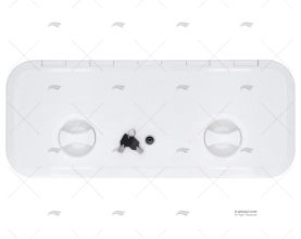 COPERCHIO 250x607mm BIANCO C/CHIAVE