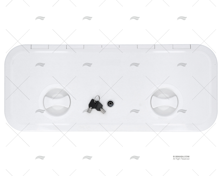 COPERCHIO 250x607mm BIANCO C/CHIAVE
