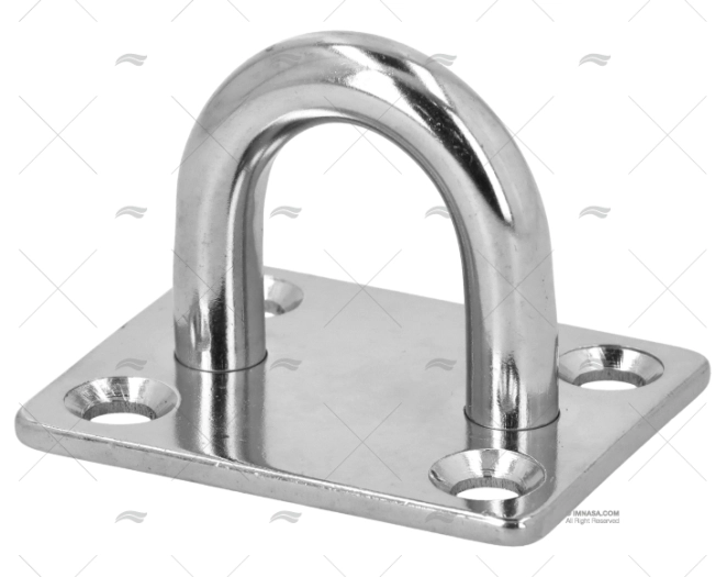 PASSADIÇO COM BASE 8x40x50mm INOX