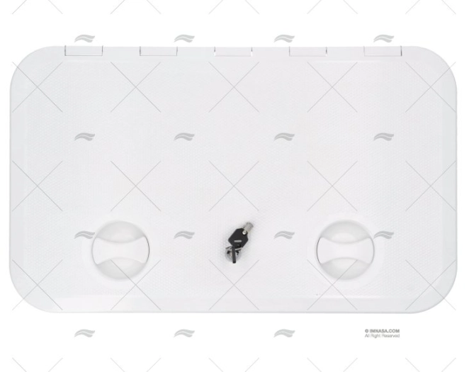 TAPA 360x600mm BLANCA C/LLAVE