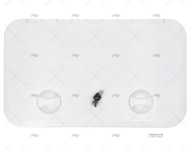 COPERCHIO 360x600mm BIANCO C/CHIAVE