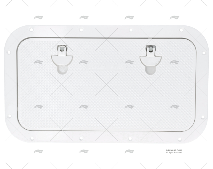 ACCESS COVER 600x350 WHITE ALUMINIUM