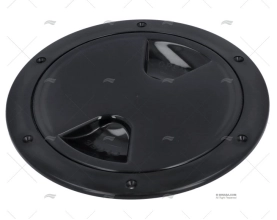 TAMPA REGISTO 152mm PRETA
