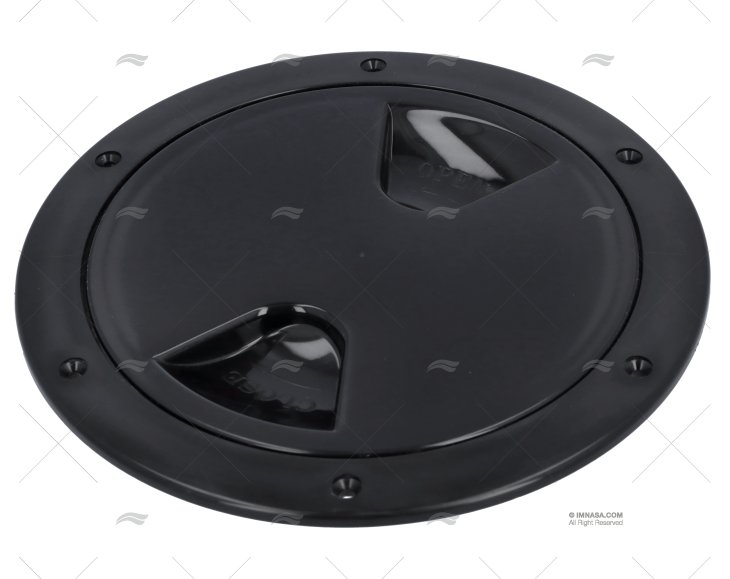 TAMPA REGISTO 152mm PRETA