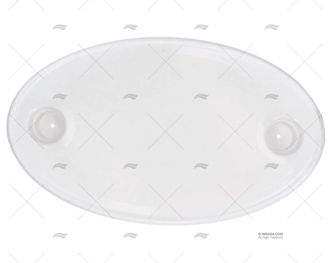 TABLE OVAL 760X450 WHITE