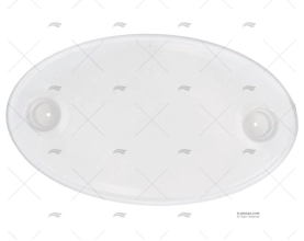 TABLE OVAL 760X450 WHITE