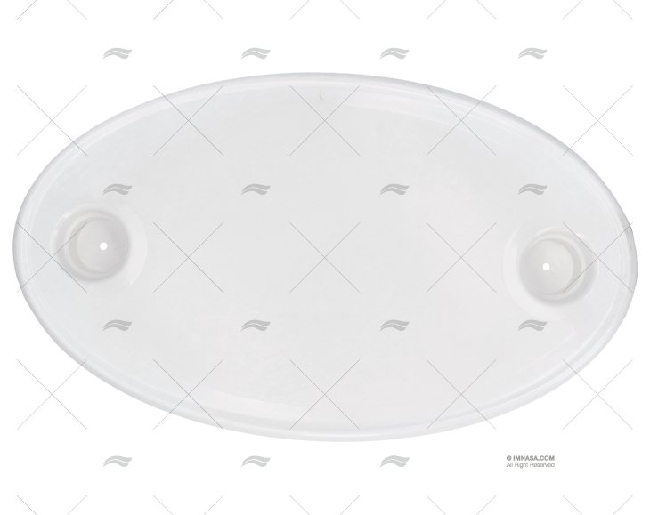 TABLE OVAL 760X450 WHITE