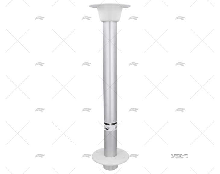 PIEDE TAVOLO ALLUMINIO ANODIZZATO 680mm C/BASE PVC IMNASA