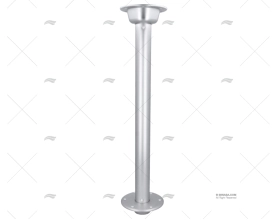 PIEDE TAVOLO ALLUMINIO ANODIZZATO 760mm C/BASE ALLUMINIO IMNASA