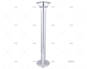 PIEDE TAVOLO ALLUMINIO.ANODIZZATO 760mm C/BASE ALLUMINIO. IMNASA