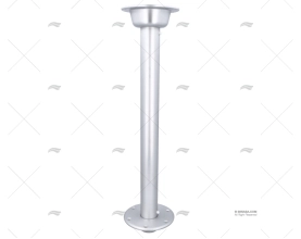PÉ MESA ALUM.ANOD. 680mm C/BASE ALUM. IMNASA
