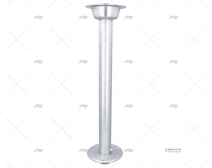 PÉ MESA ALUM.ANOD. 680mm C/BASE ALUM. IMNASA