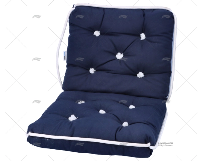 ALMOFADA DUPLO AZUL/NAVY KAPOK