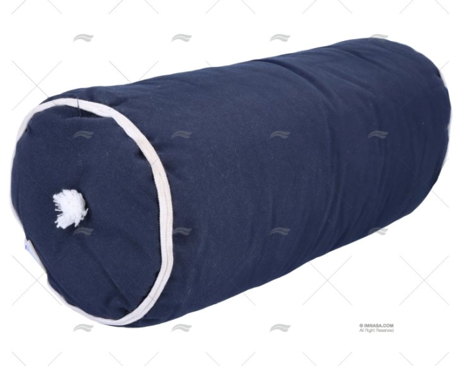 COUSSIN ROND BLEU/NAVY KAPOK