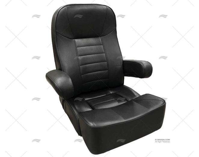 SEDIA COMMANDER SEMIPELLE NERA