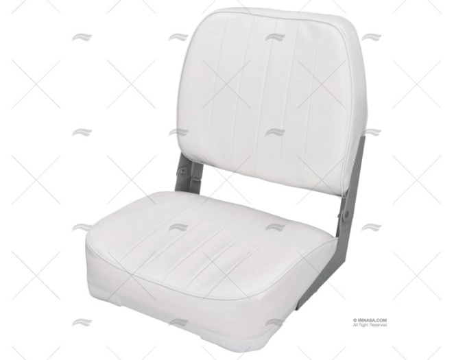 SEDIA 400X510mm RIBALTABILE SIMILPELLE BIANCA