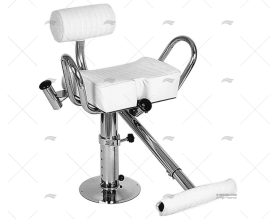 CADEIRA DE COMBATE PARA PESCA INOX COM APOIO PARA OS PÉS