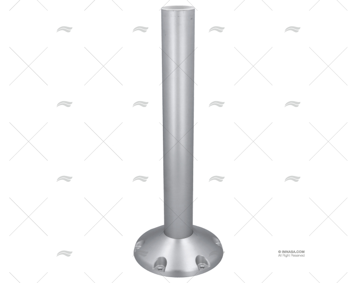 PIEDE SEDIA ALLUMINIO.ANODIZZATO 620mm TUBO 73 BASE2 IMNASA