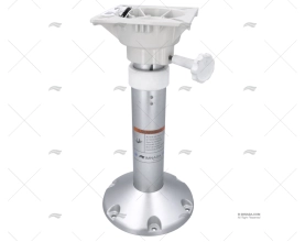 PIEDE PER SEDIA IN ALLUMINIO ANODIZZATO 460-640mm CON BASE PER IMNASA