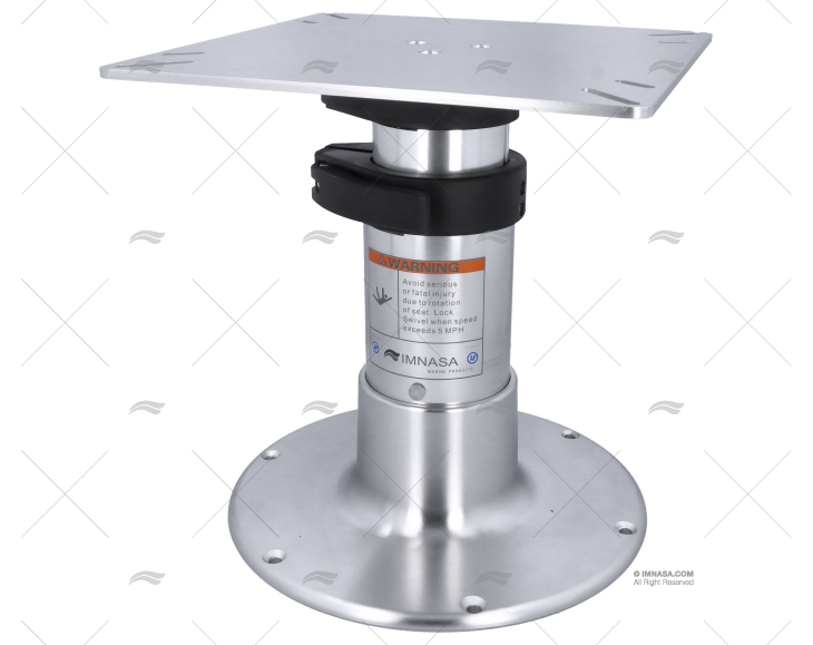 PIEDE TAVOLO TRIPLEX GAS 335/715mm FISS.PVC IMNASA