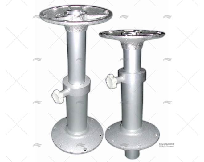 PIEDE TAVOLO ALLUMINIO ANODIZZATO 320-715mm C/BASE SUP BARKA