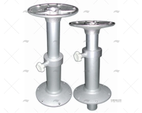 PIEDE TAVOLO ALLUMINIO ANODIZZATO 320-715mm C/BASE SUP BARKA