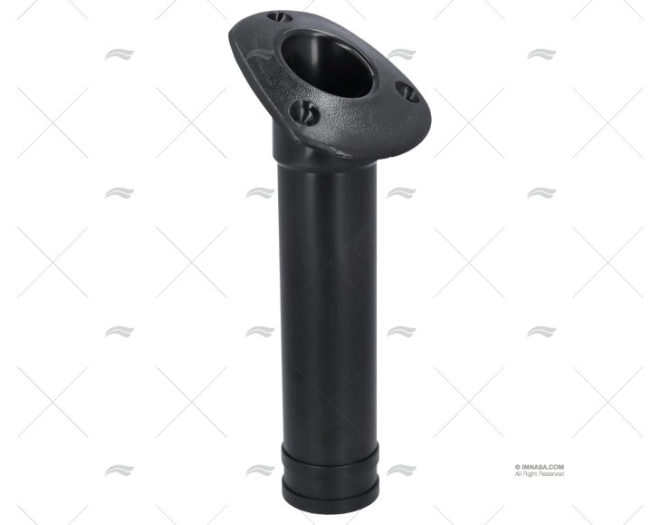PORTACANNE AD INCASSO S/T 40mm PVC NERO