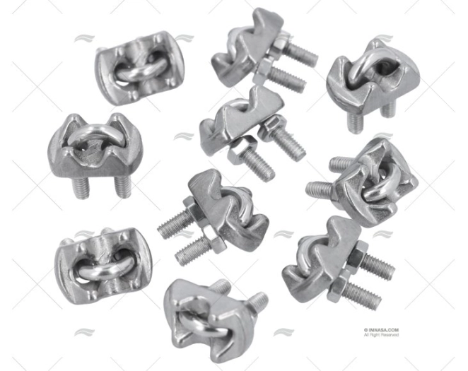 FERMACAVI INOX  4mm (10u)