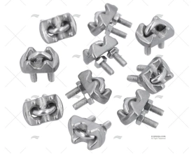 ABRAÇADEIRAS DE CABOS INOX  4mm (10u)