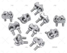 ABRAÇADEIRAS DE CABOS INOX  5mm (10u)