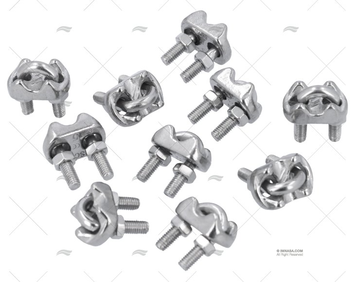 FERMACAVI INOX  5mm (10pz)