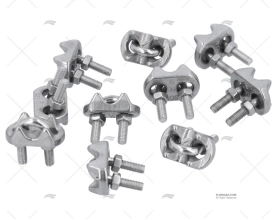 FERMACAVI INOX  6mm (10u)