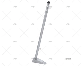 FLAG POLE 350mmxD.13cm CHROMED BRASS