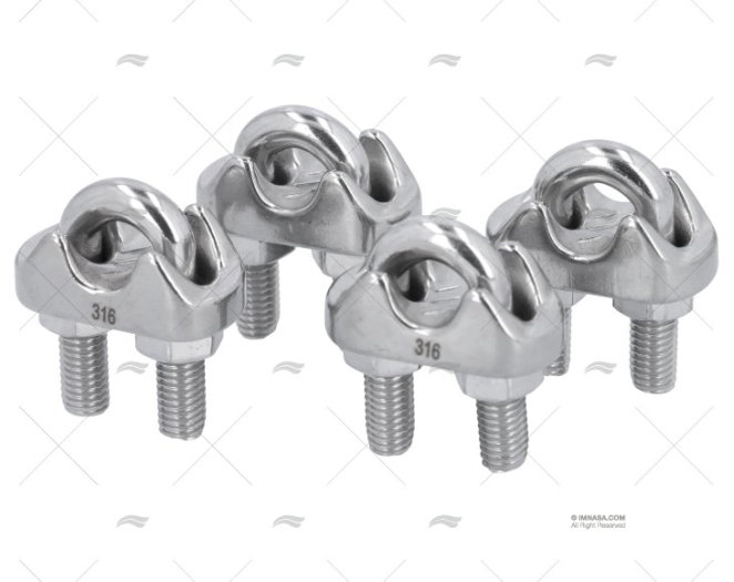 ABRAÇADEIRAS DE CABOS INOX 10mm (4unid.)