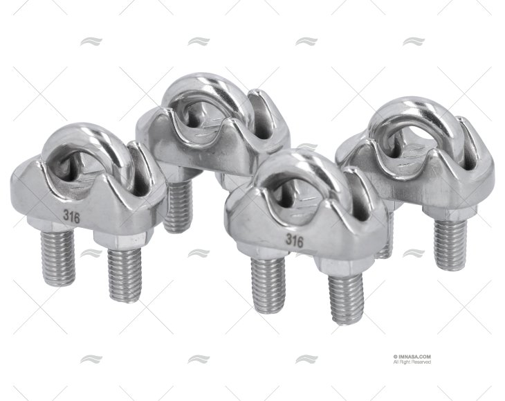 ABRAÇADEIRAS DE CABOS INOX 10mm (4unid.)