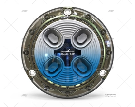 LUCE PIRANHA P4 3100LM 12/24V NERO/BLU BR BLUEFIN