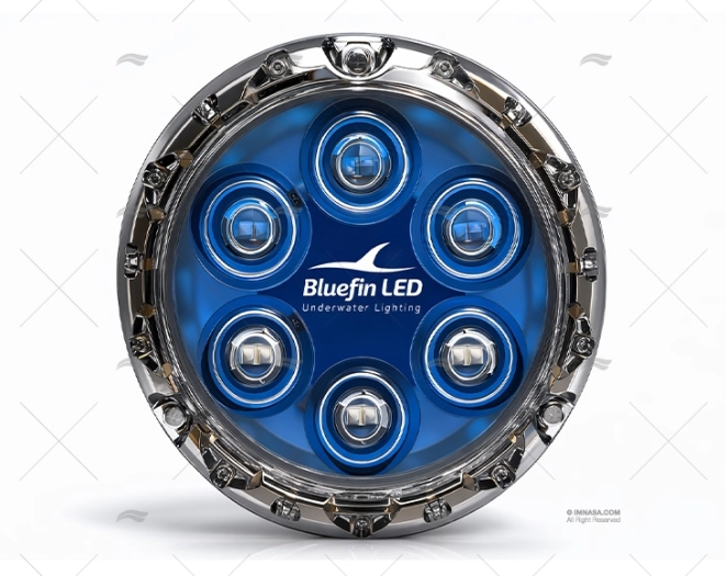 LUZ PIRANHA P12 8000LM 12/24 BLANCO/AZUL BLUEFIN